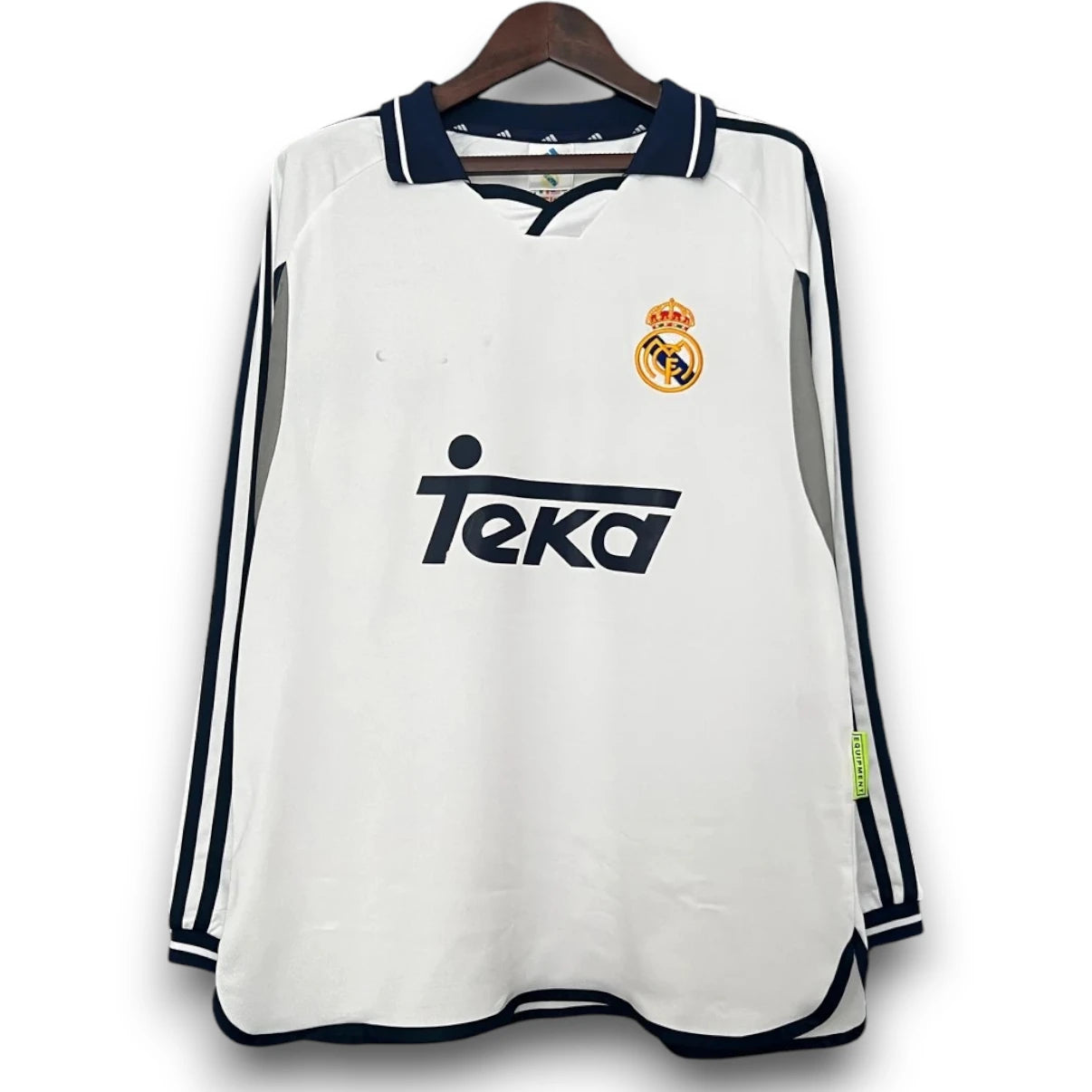 Camiseta Real Madrid 2000-01 Local Manga Larga