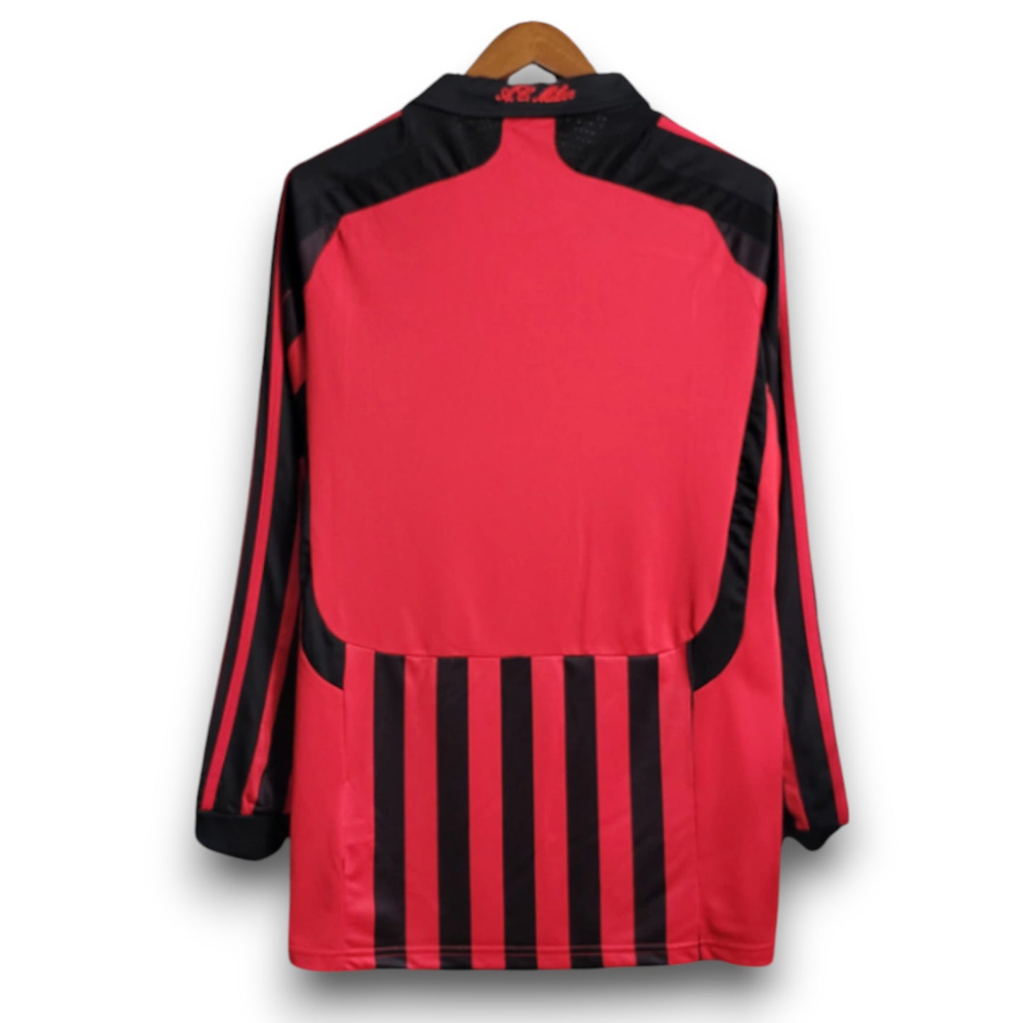 Camiseta AC Milan 2007-2008 Local Manga Larga