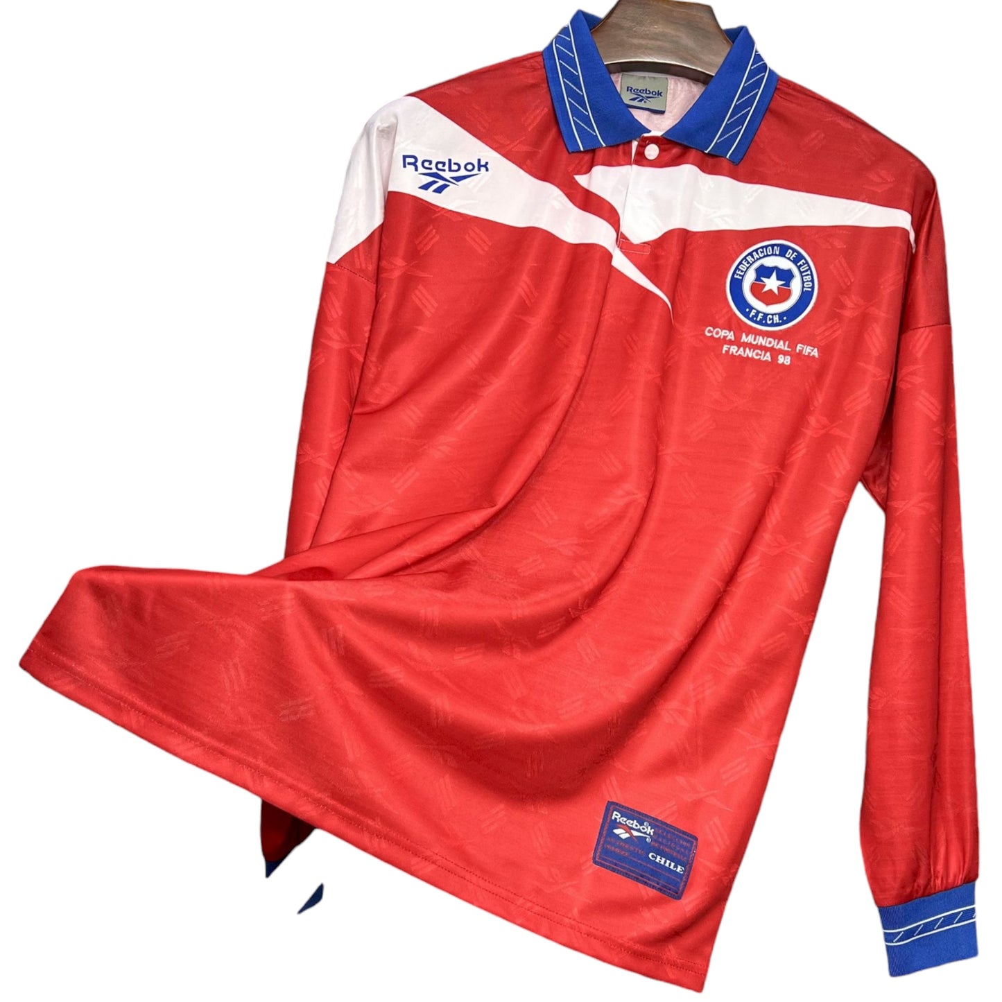 Camiseta Chile 1998 Local - Manga Larga