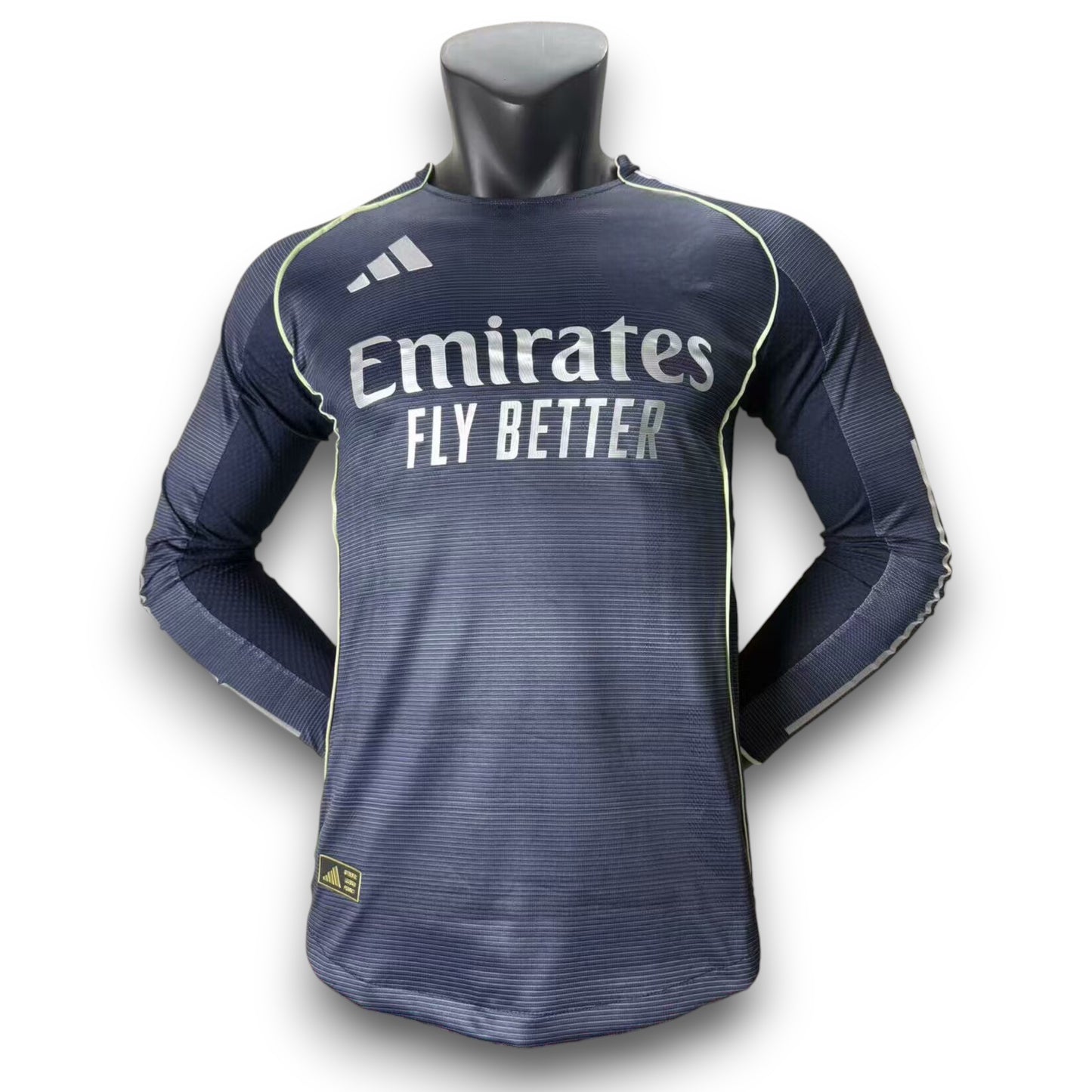 Camiseta Real Madrid 2025-2026 Visitante Manga Larga - Version Pro Player