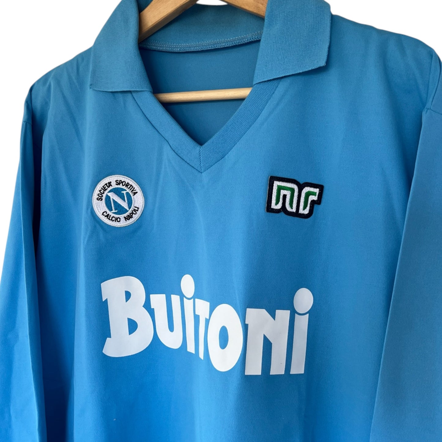 Camiseta Nápoles 1988-1989 Local - Manga Larga