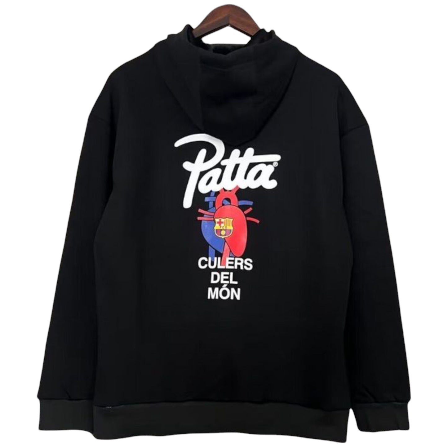 Sudadera Barcelona Negra - Sudadera Adulto