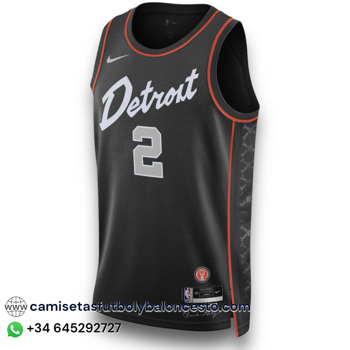 camiseta retro detroit pistons