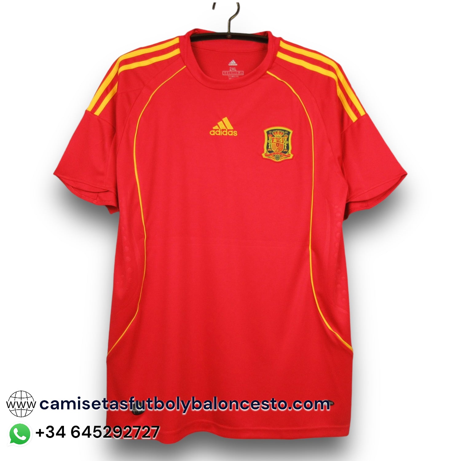 Camiseta España 2008 Local – camisetasfutbolbaloncesto
