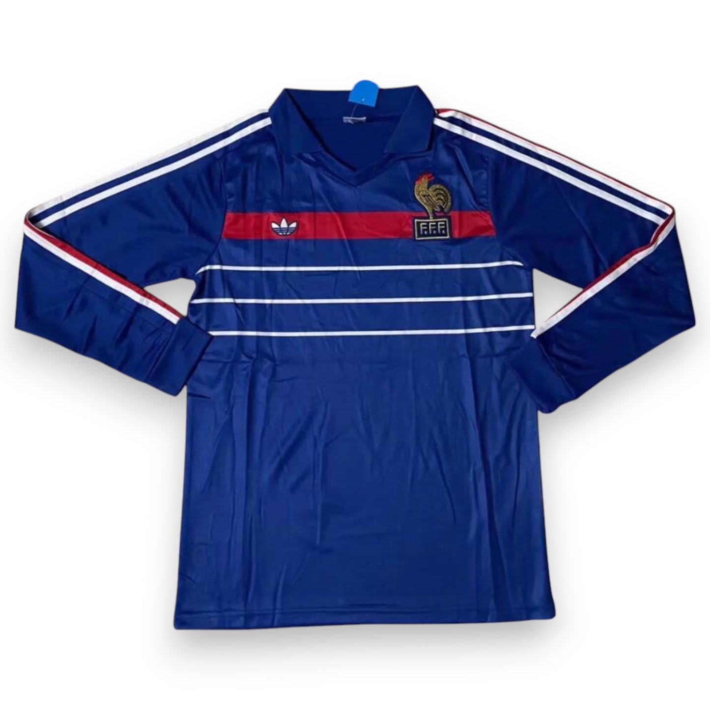 Camiseta Francia 1984 Local Manga Larga