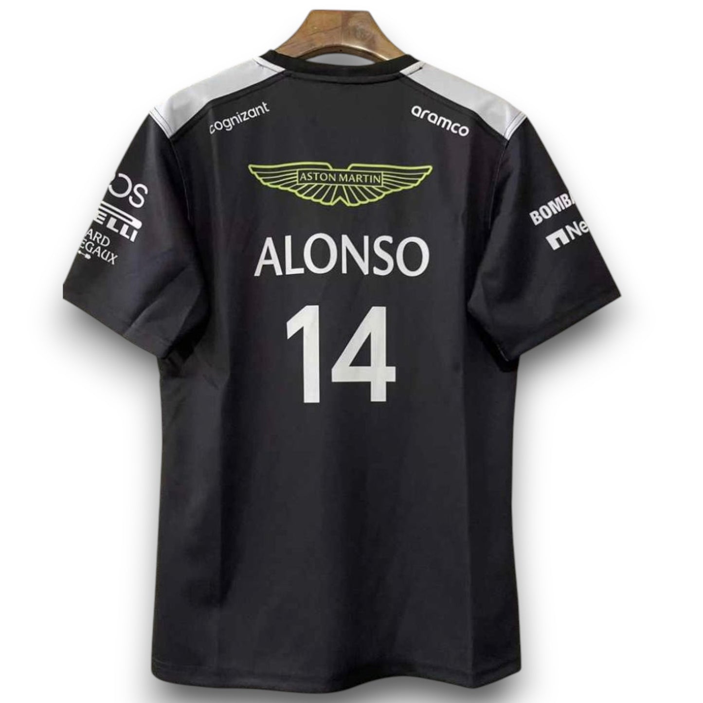 Camiseta Aston Martin Alonso 2023 Black