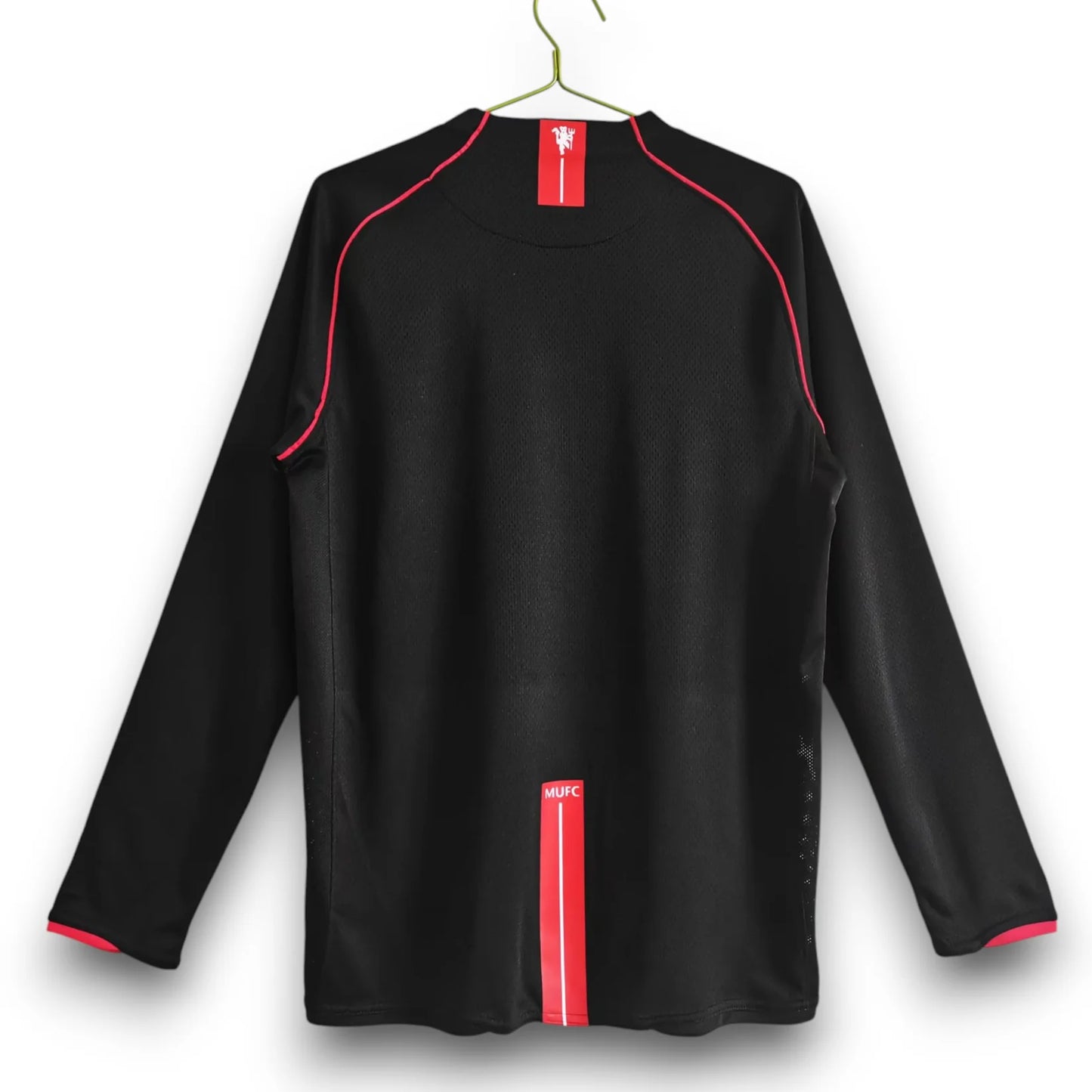 Camiseta Manchester United 2007-08 Visitante Manga Larga