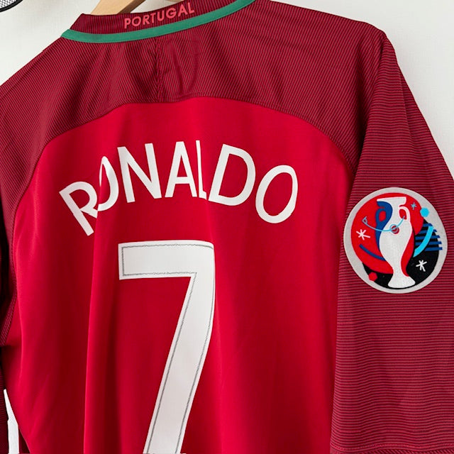 Camiseta Portugal 2016 Local Manga Larga