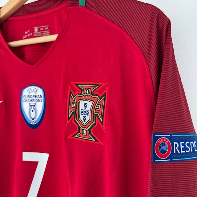 Camiseta Portugal 2016 Local Manga Larga