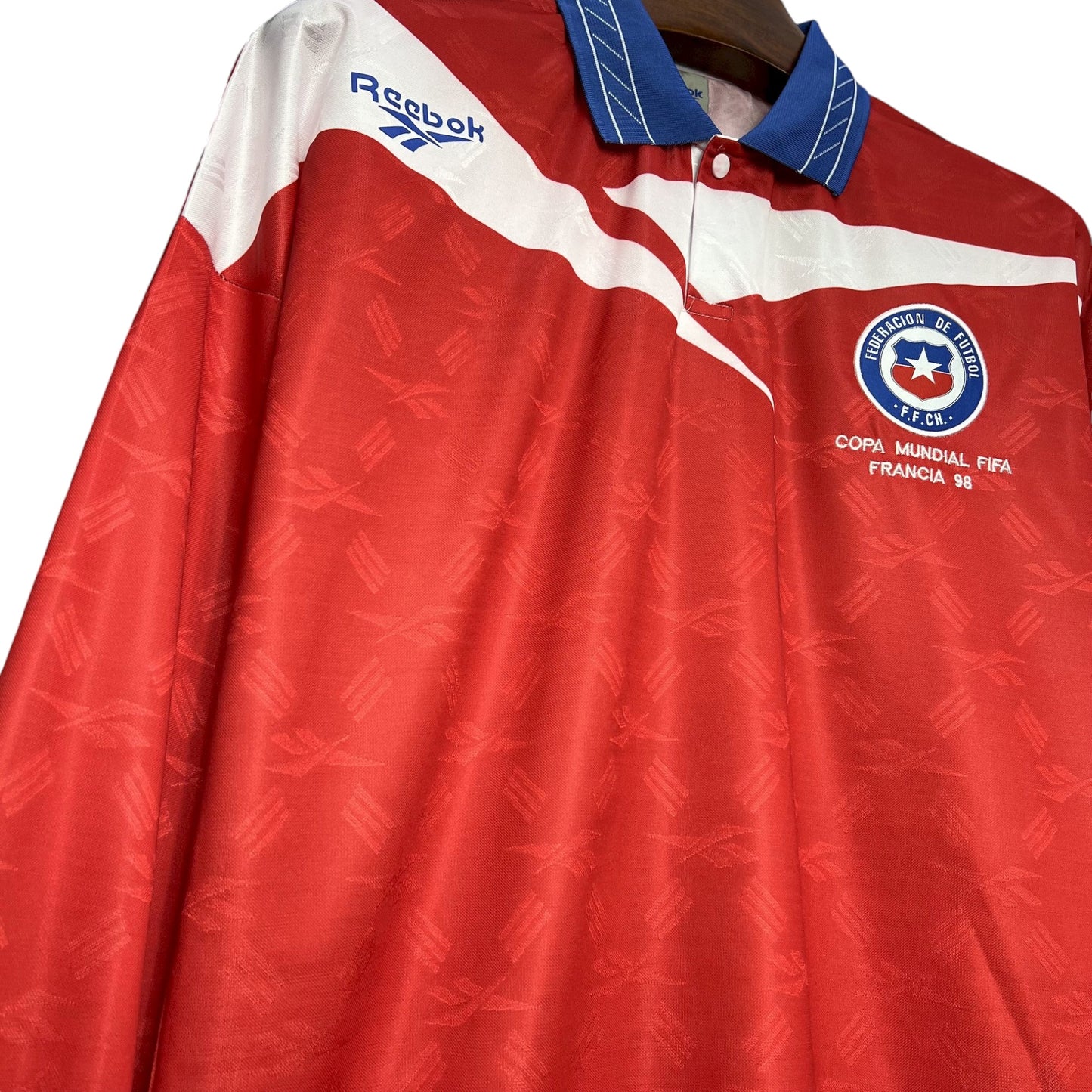 Camiseta Chile 1998 Local - Manga Larga