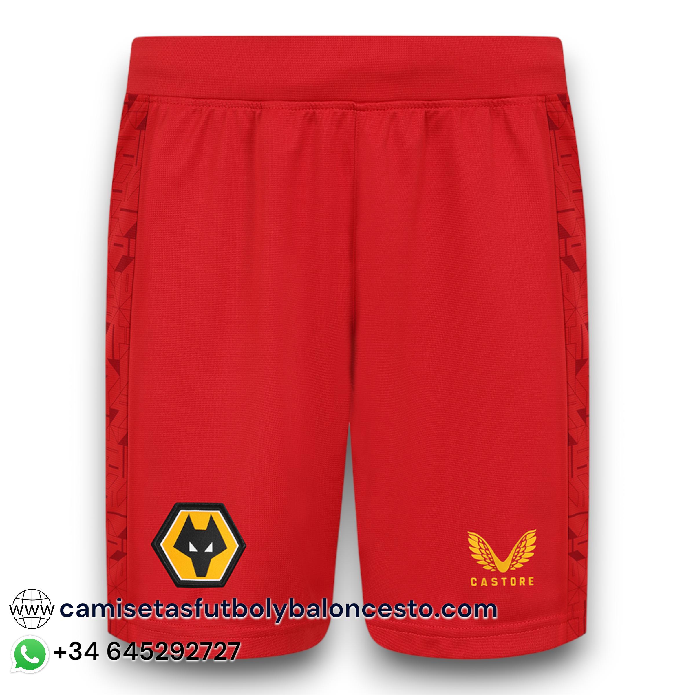 Pantalón corto Wolves 20232024 Visitante camisetasfutbolbaloncesto