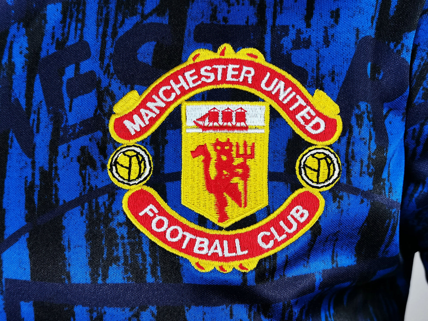 Camiseta Manchester United 1992-1993 Visitante Manga Larga