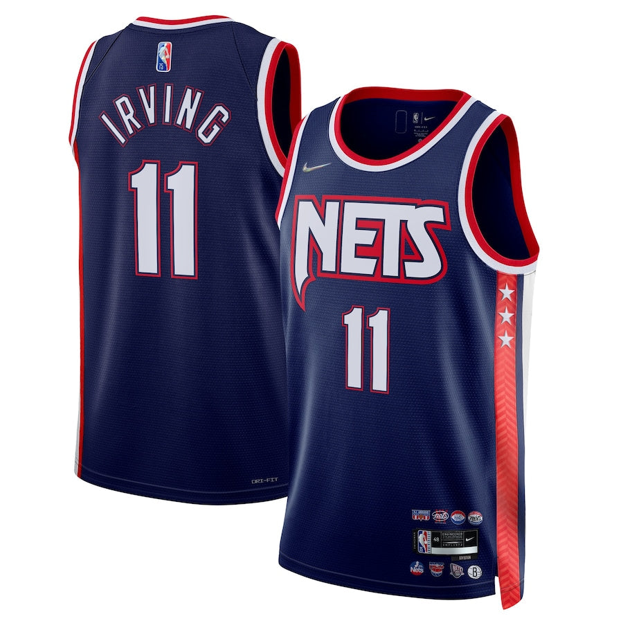 City Edition Canotta Irving Nets Divisa Nets AUTENTICA MAGLIA DA