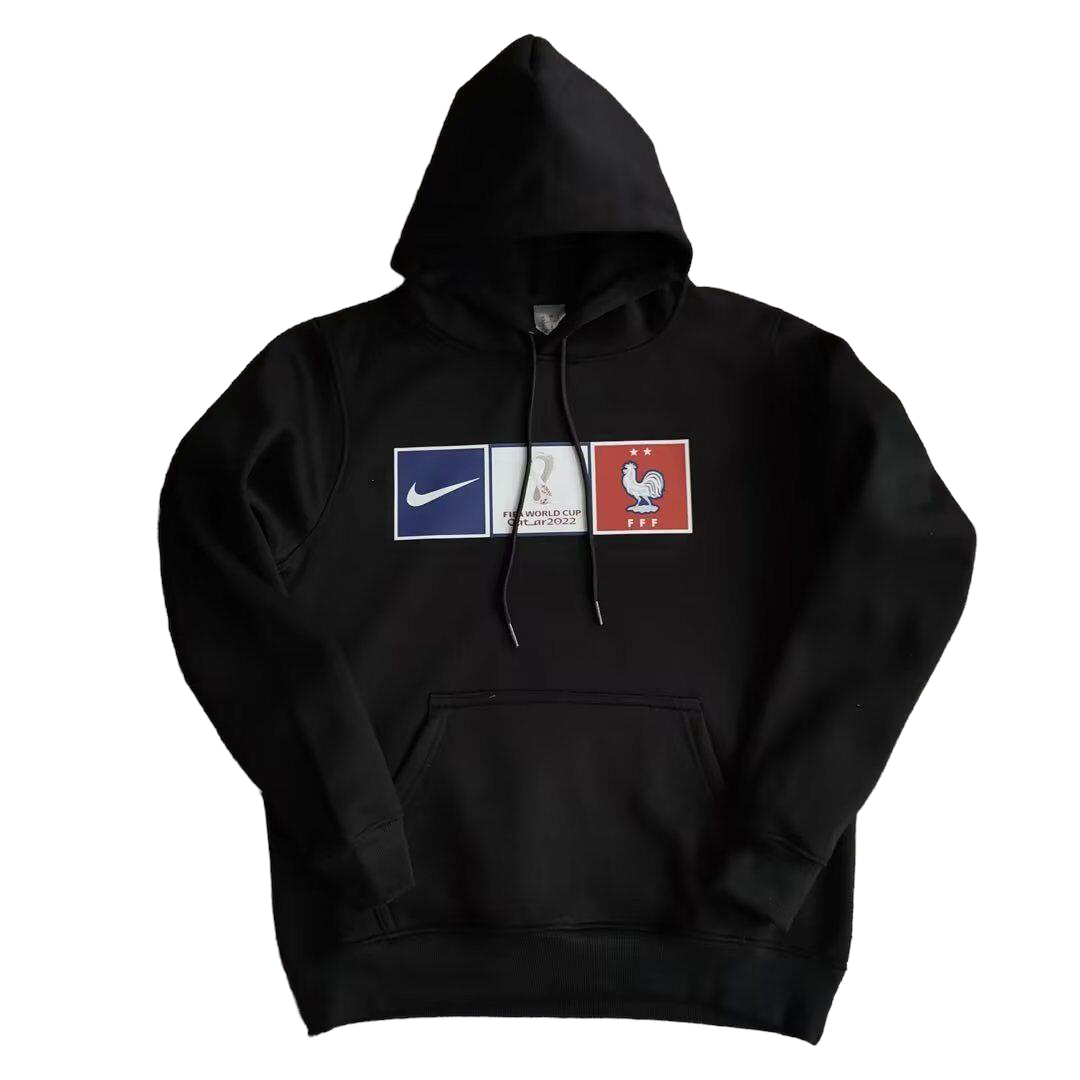 Sudadera Francia 22/23 Negra Qatar - Sudadera Adulto