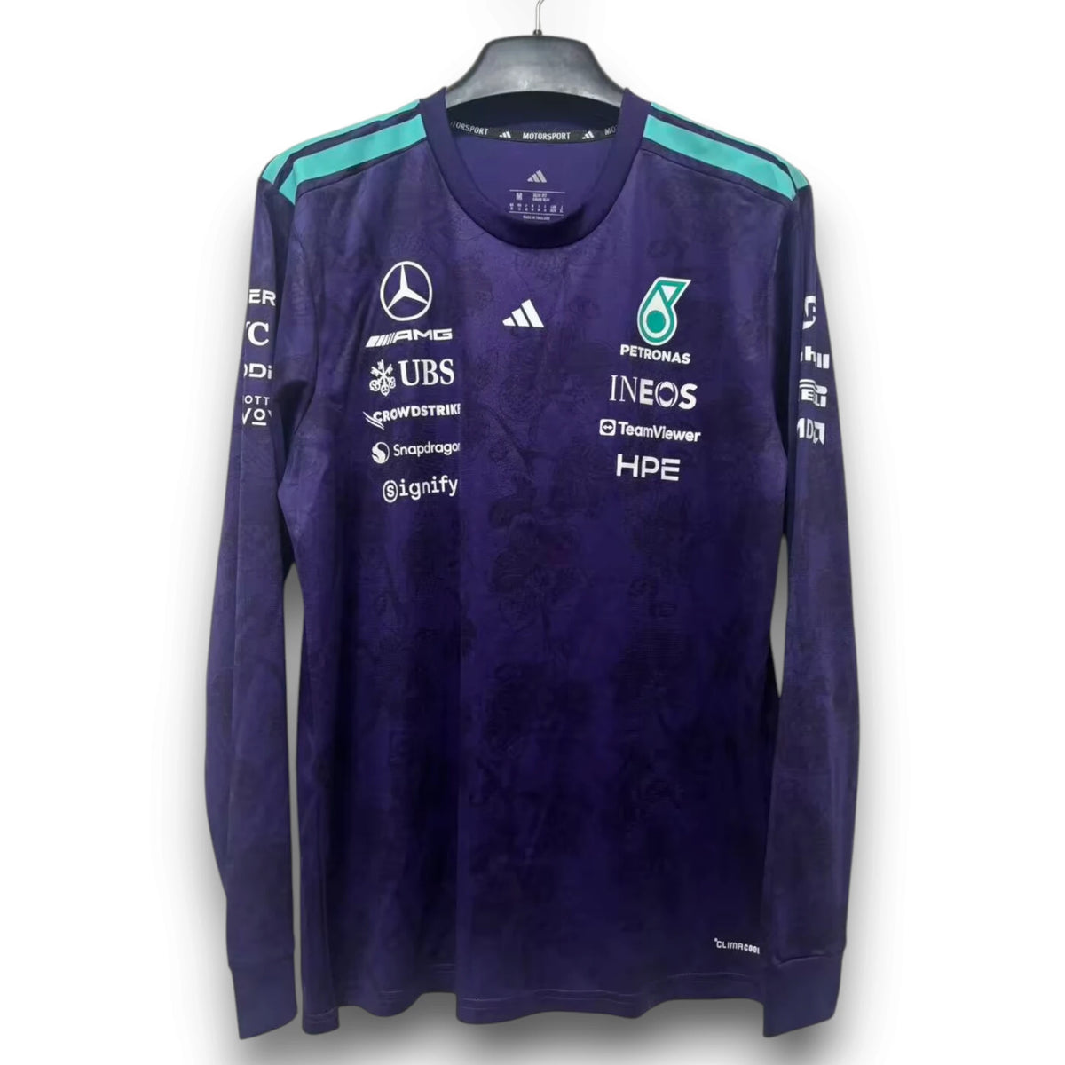 Camiseta Equipo Mercedes 2026-2027 Purple Manga Larga