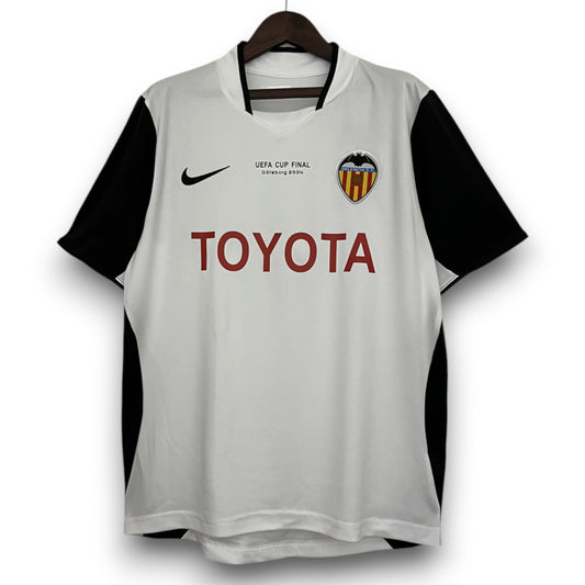 Camiseta Valencia CF 2003-2004 Local Final UEFA