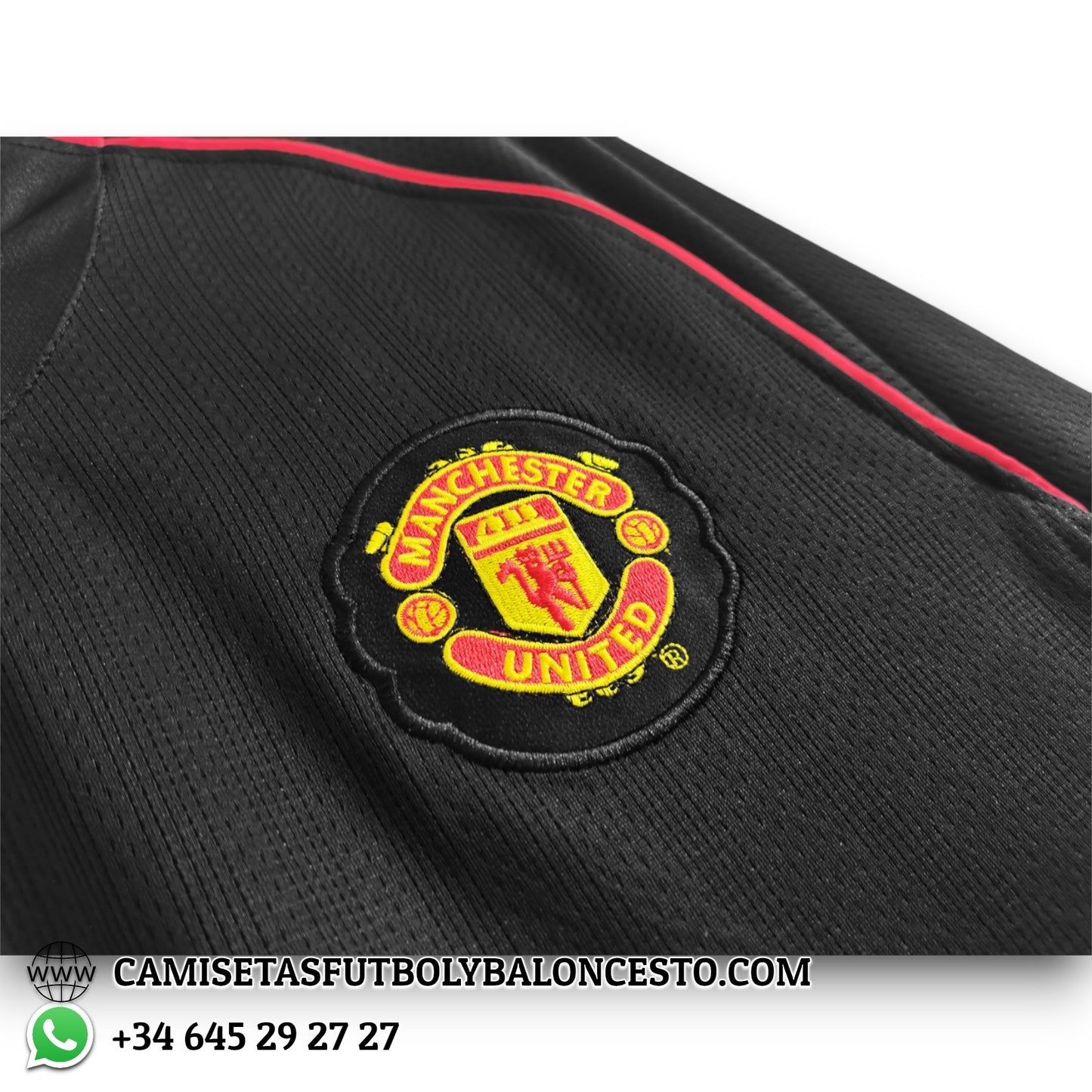 Camiseta Manchester United 2007-2008 Visitante Manga Larga