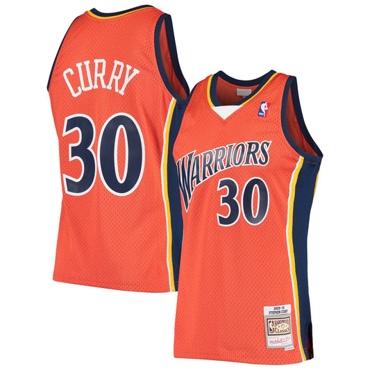 Camiseta Warriors Curry - Mitchell & Ness- Orange