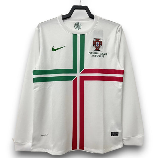 Camiseta Portugal 2012 Visitante Manga Larga