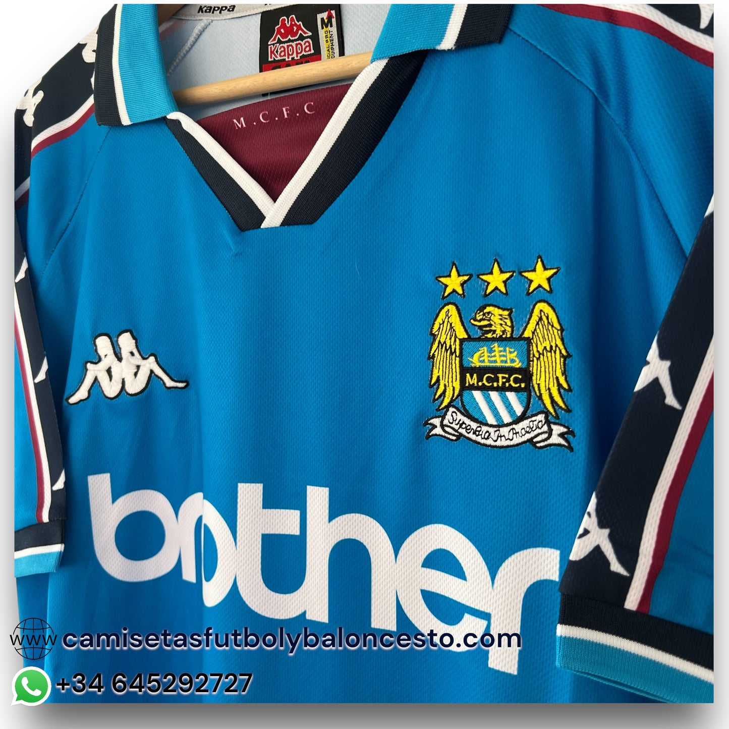 Camiseta Manchester City 1998-1999 Local