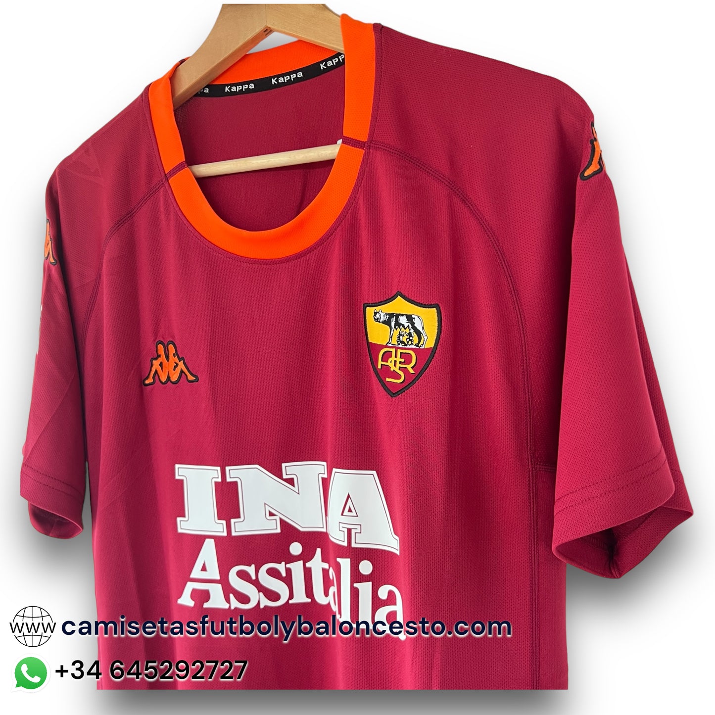 Camiseta AS Roma 2000-2001 Local