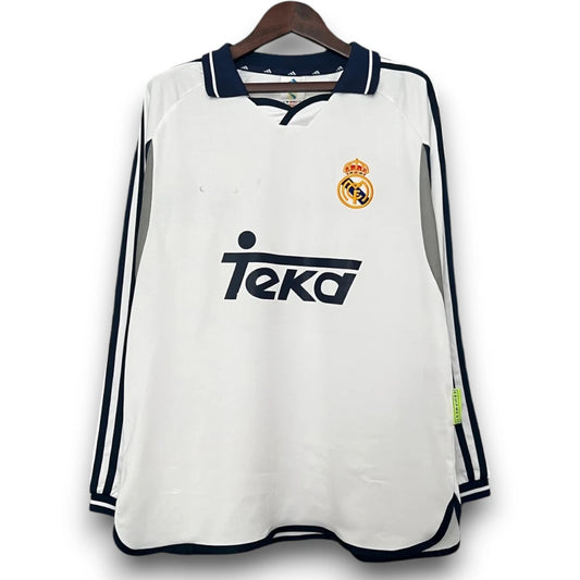 Camiseta Real Madrid 2000-01 Local Manga Larga