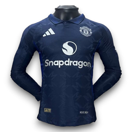 Camiseta Manchester United 2024-2025 Visitante Manga Larga - Version Pro Player