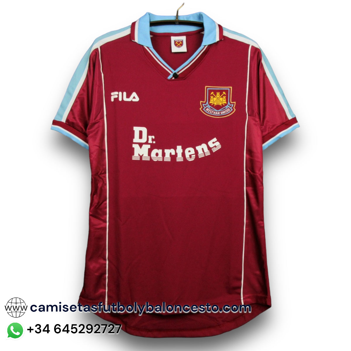 Camiseta West Ham 1999-2001 Local