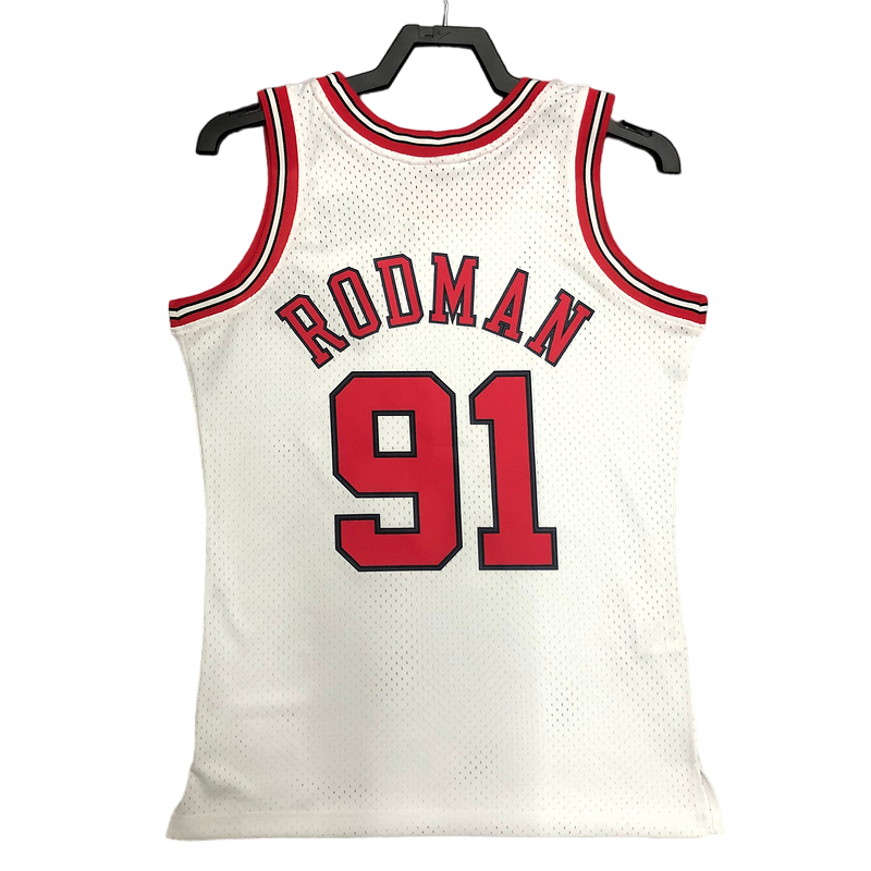 Camiseta Chicago Bulls Dennis Rodman - Mitchell & Ness- White