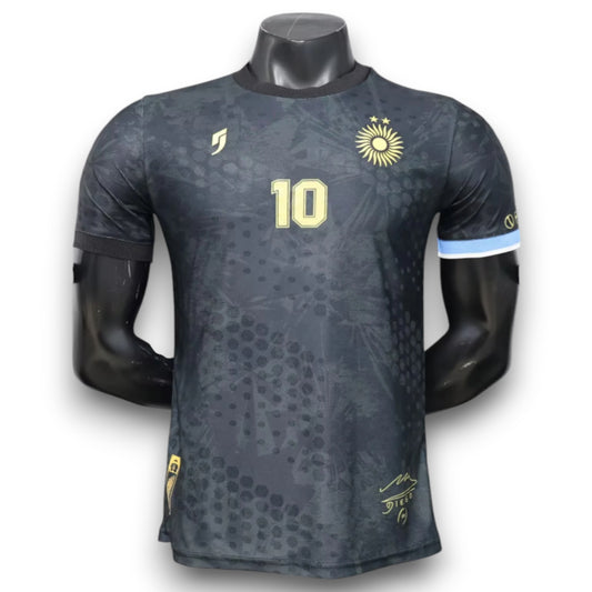 Camiseta Argentina Black Edición Especial Maradona - Version Pro Player