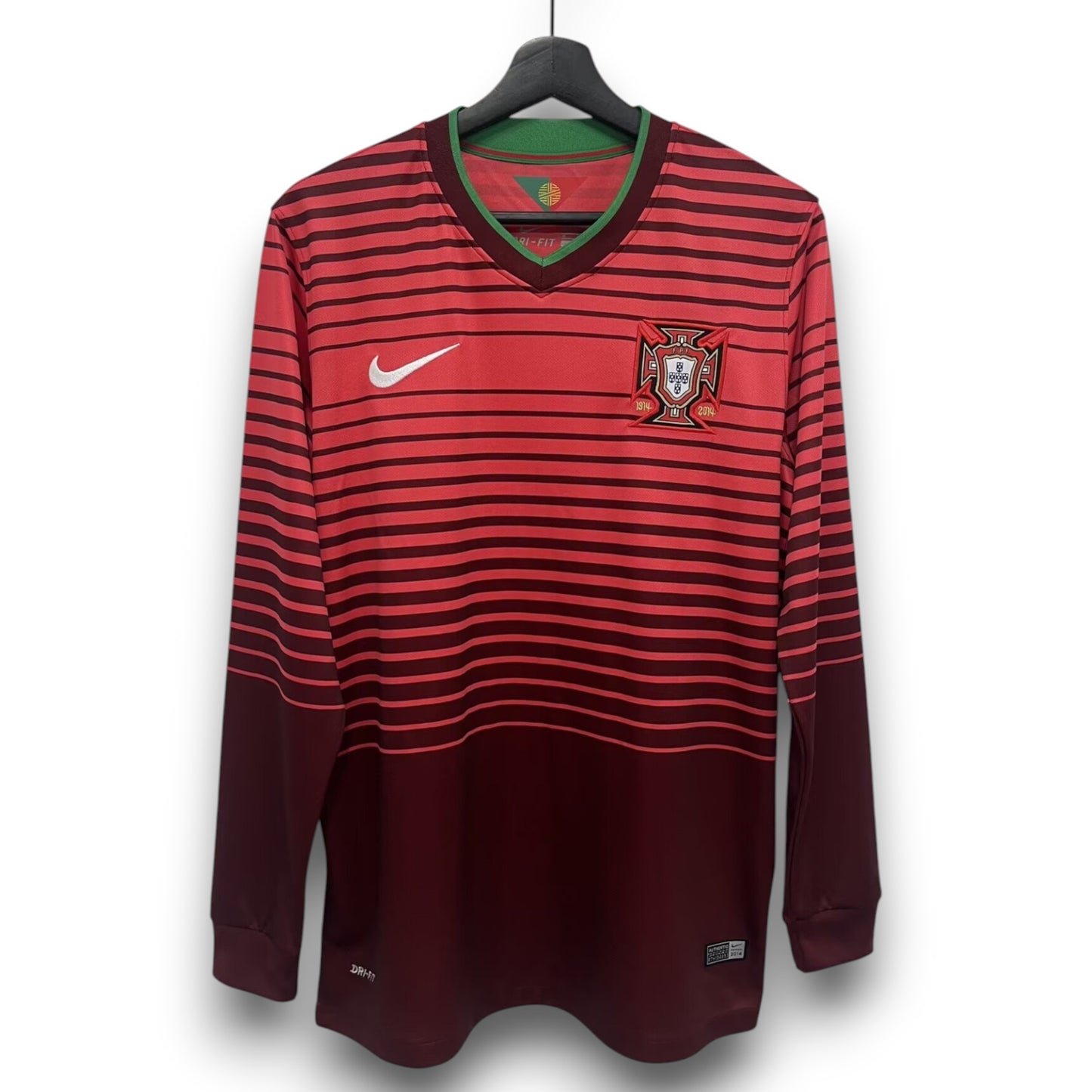 Camiseta Portugal 2014 Local Manga Larga