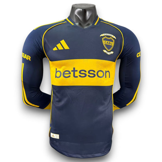 Camiseta Boca Juniors 2025-2026 Local Manga Larga - Version Pro Player