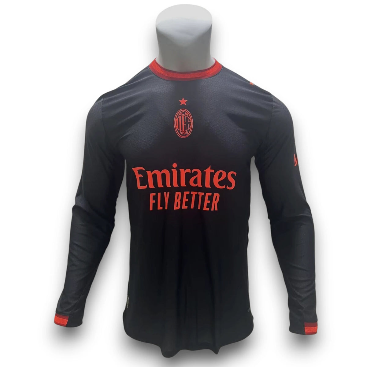 Camiseta Milan 2026-2027 Alternativa Manga Larga - Version Pro Player