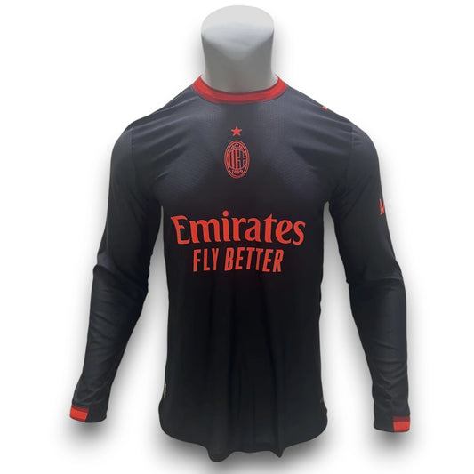Camiseta Milan 2026-2027 Alternativa Manga Larga - Version Pro Player