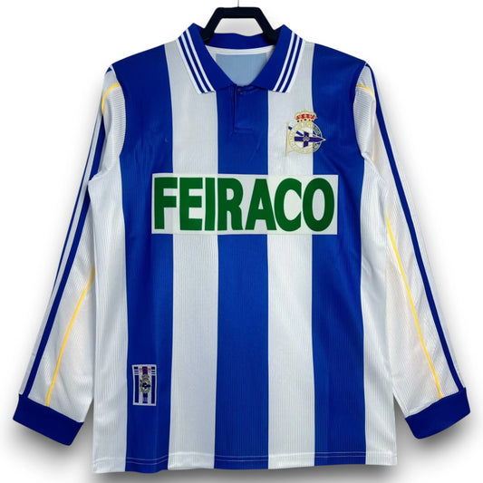 Camiseta Deportivo La Coruña 1999-00 Local Manga Larga