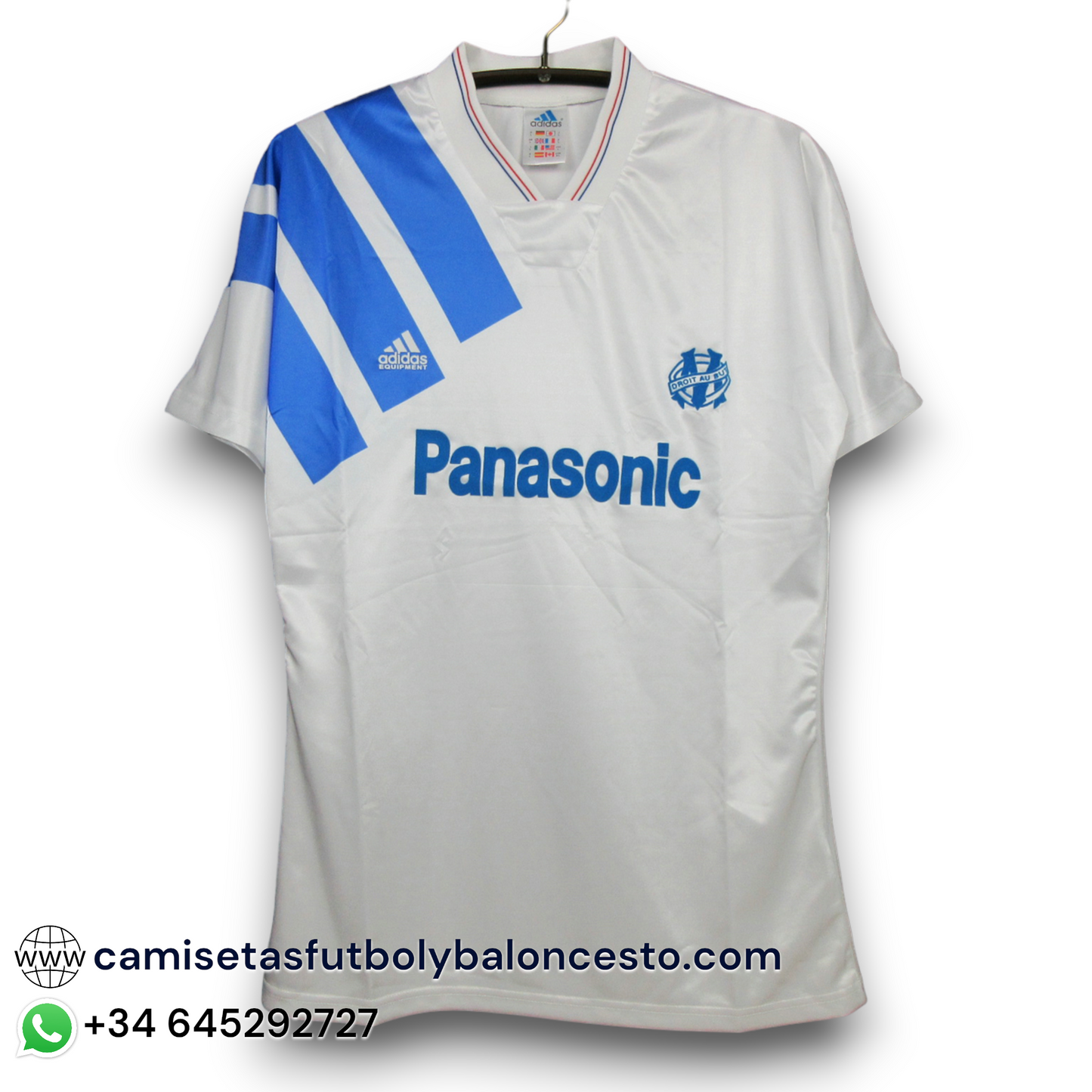 Camiseta Olympique de Marsella 1991-1992 Local