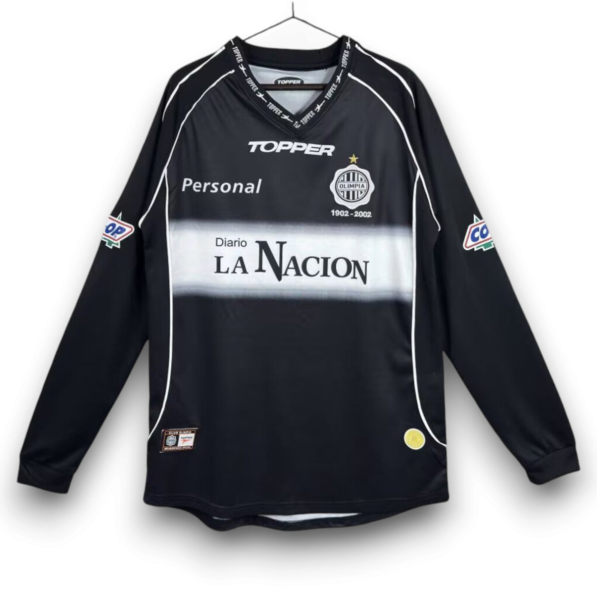 Camiseta Club Olimpia 2002 Visitante Manga Larga