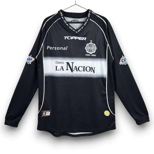 Camiseta Club Olimpia 2002 Visitante Manga Larga