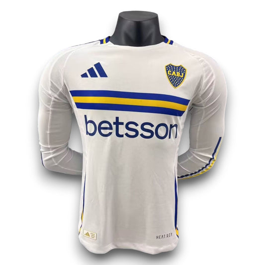 Camiseta Boca Juniors 2024-2025 Visitante Manga Larga - Version Pro Player