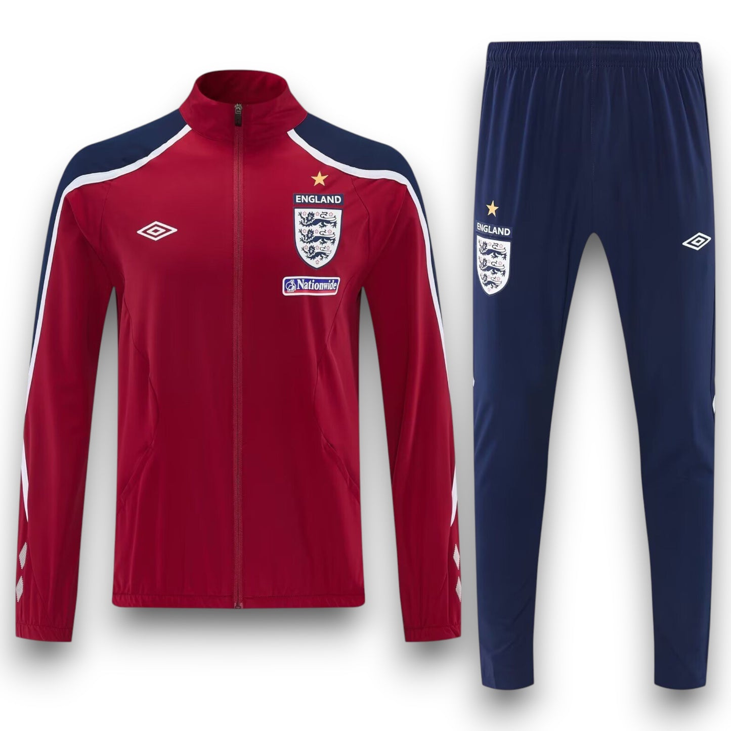 Chándal Inglaterra Rojo Retro - Cremallera