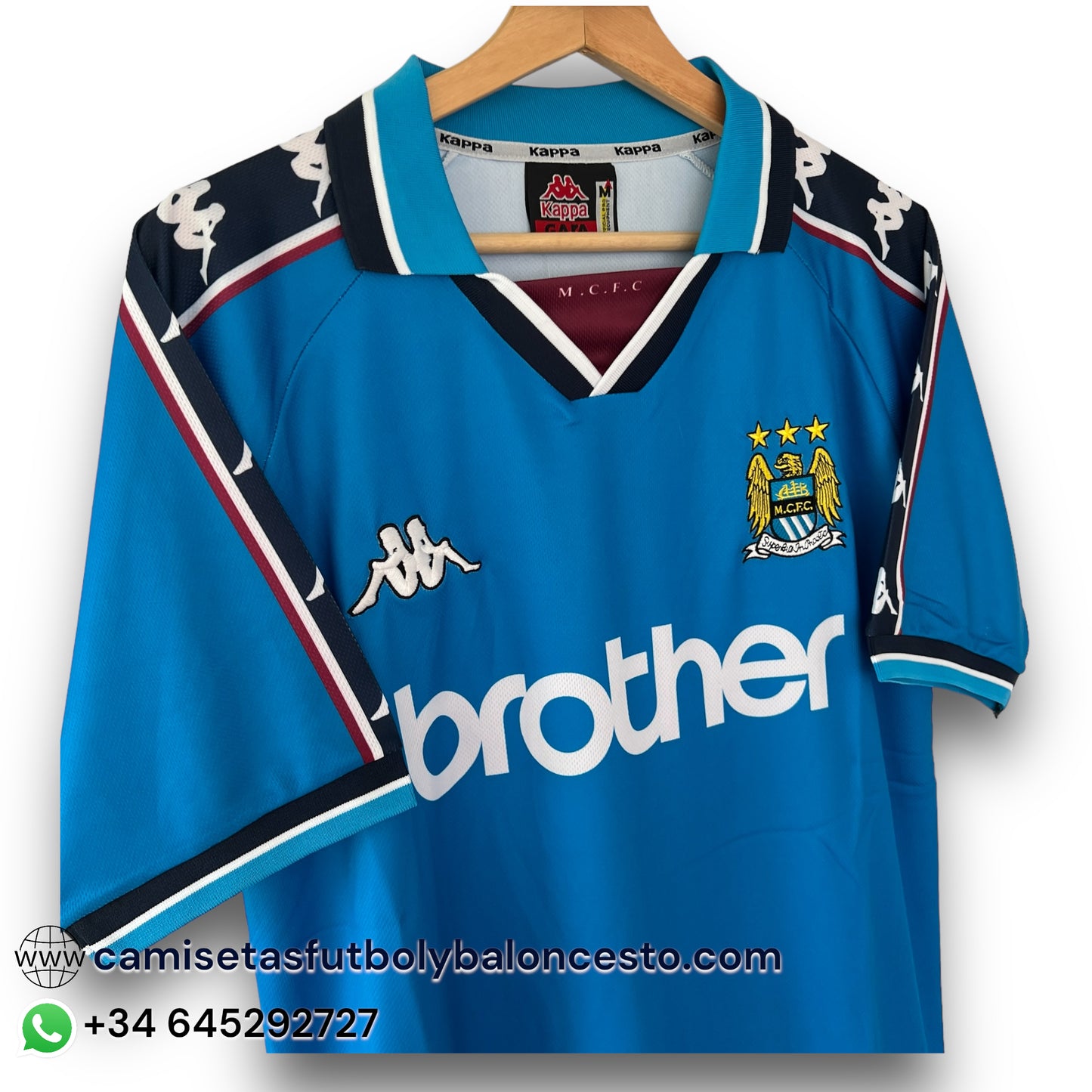 Camiseta Manchester City 1998-1999 Local