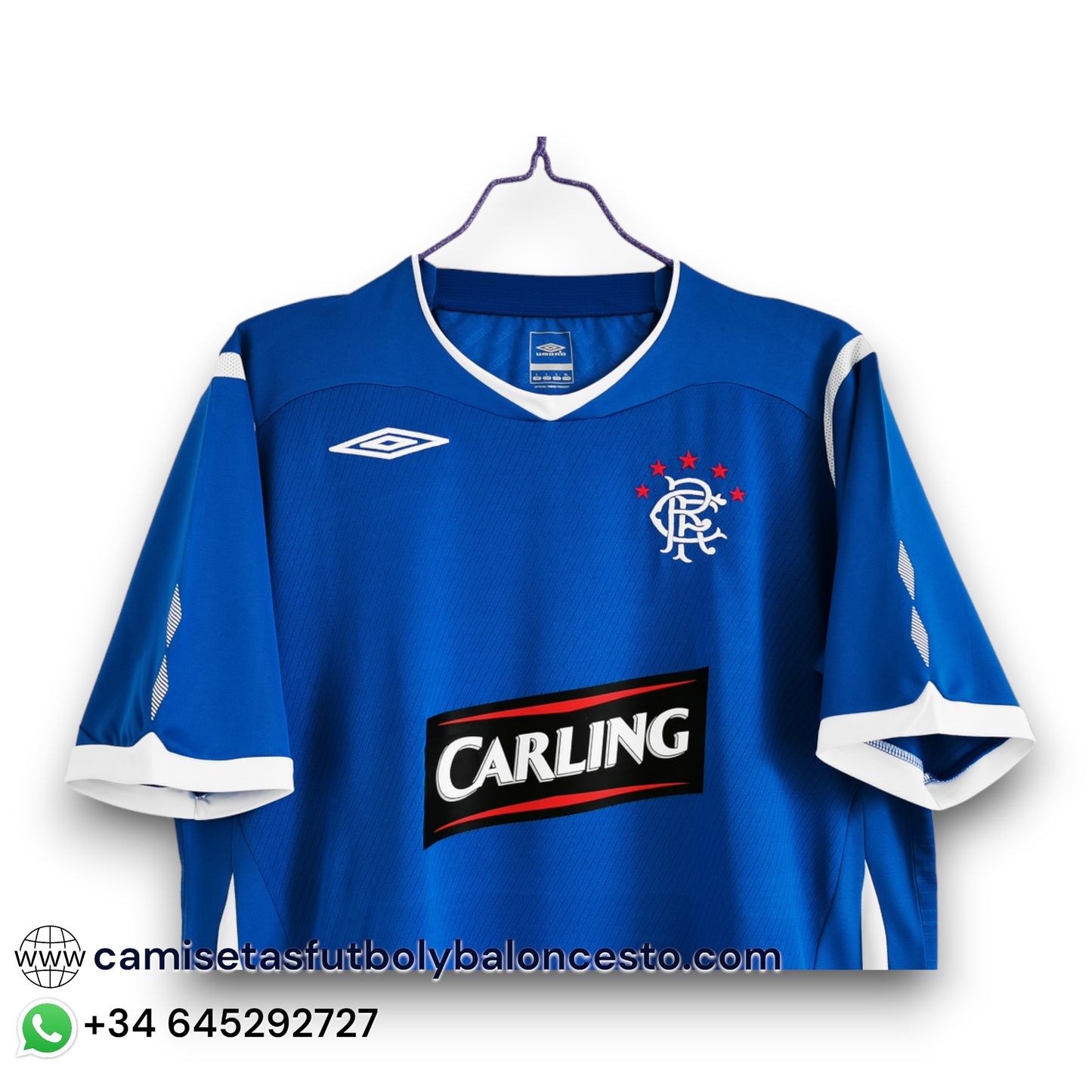 Camiseta Rangers 2008-2009 Local