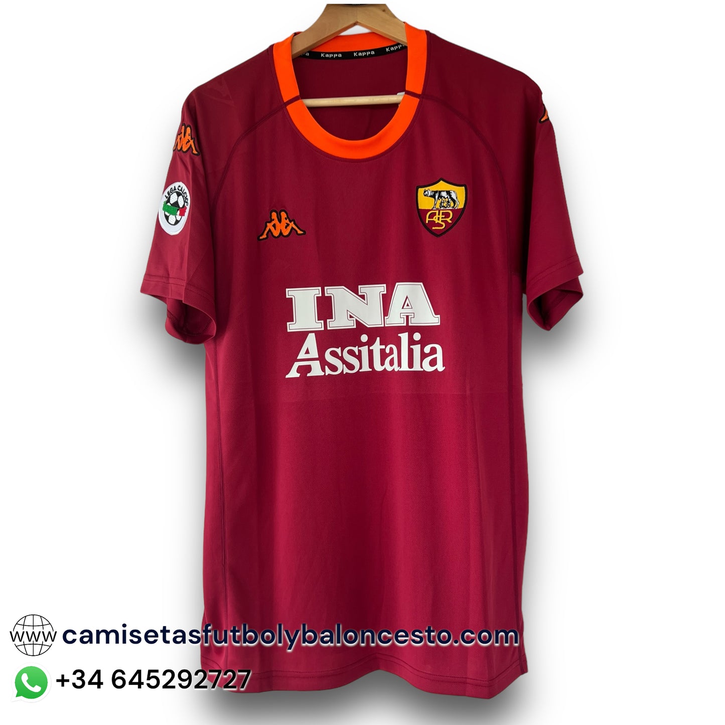 Camiseta AS Roma 2000-2001 Local