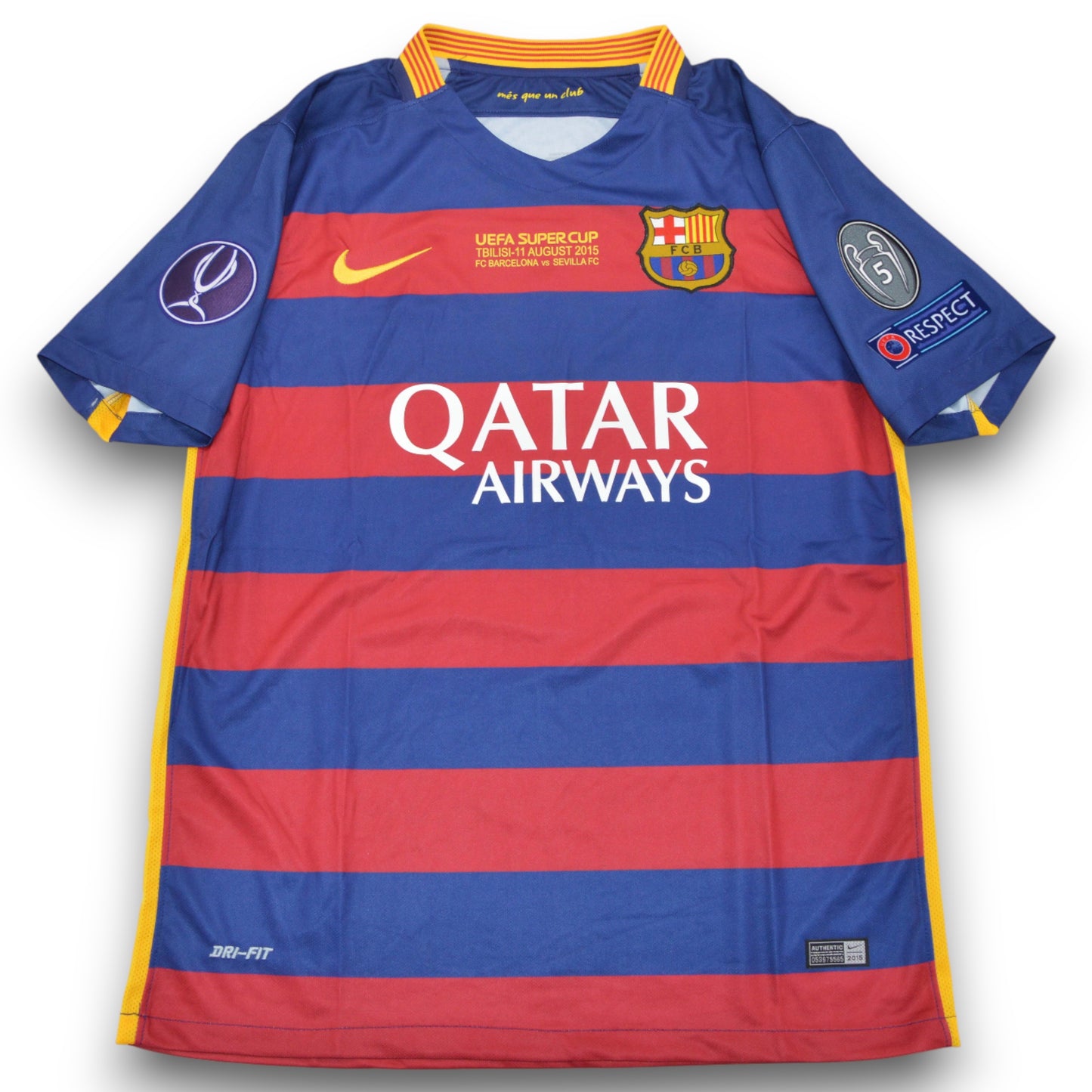 Camiseta Barcelona 2015-2016 Local Final Supercopa Europa