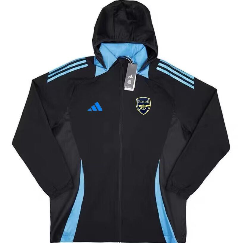 Chaqueta Arsenal 2024-2025 Negro - Cortavientos