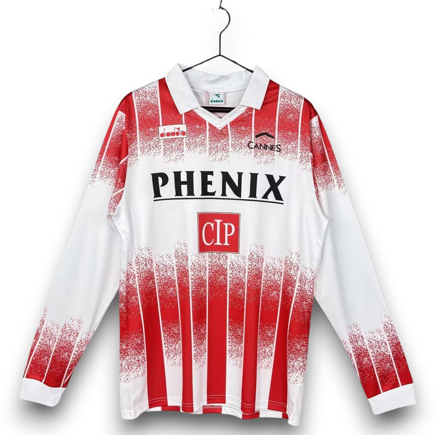 Camiseta AS Cannes 1991-1992 Local - Manga Larga