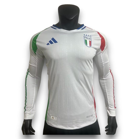 Camiseta Italia 2024-2025 Visitante Manga Larga - Version Pro Player