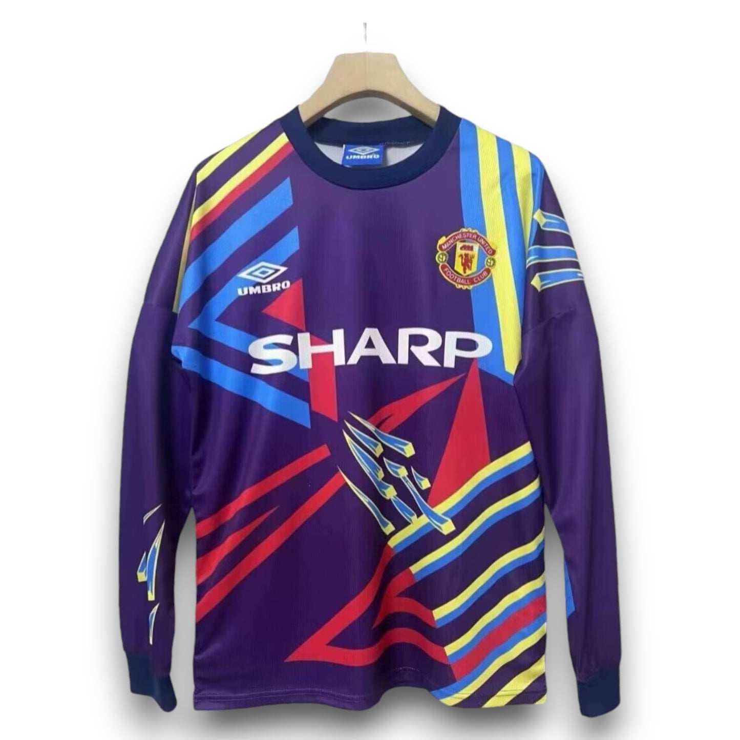 Camiseta Manchester United 1992-1993 Portero Visitante Manga Larga