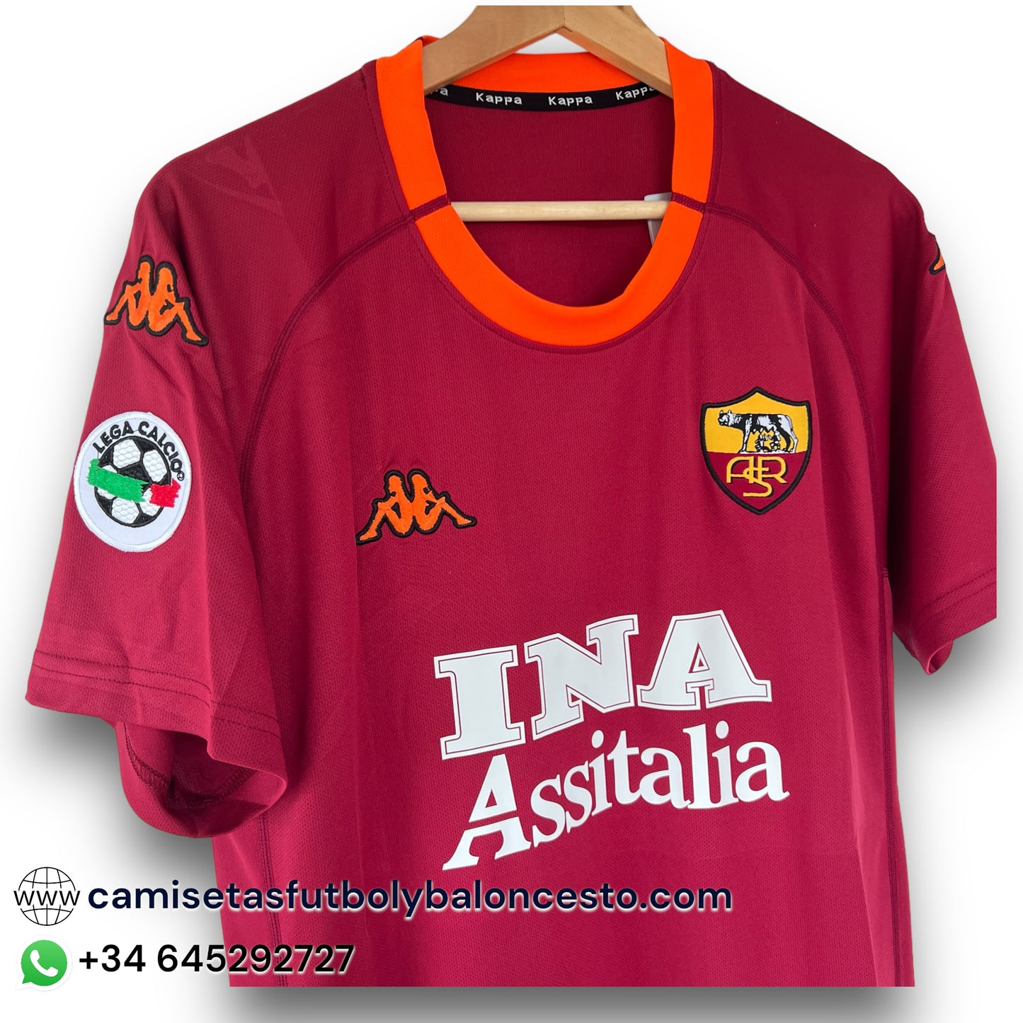 Camiseta AS Roma 2000-2001 Local