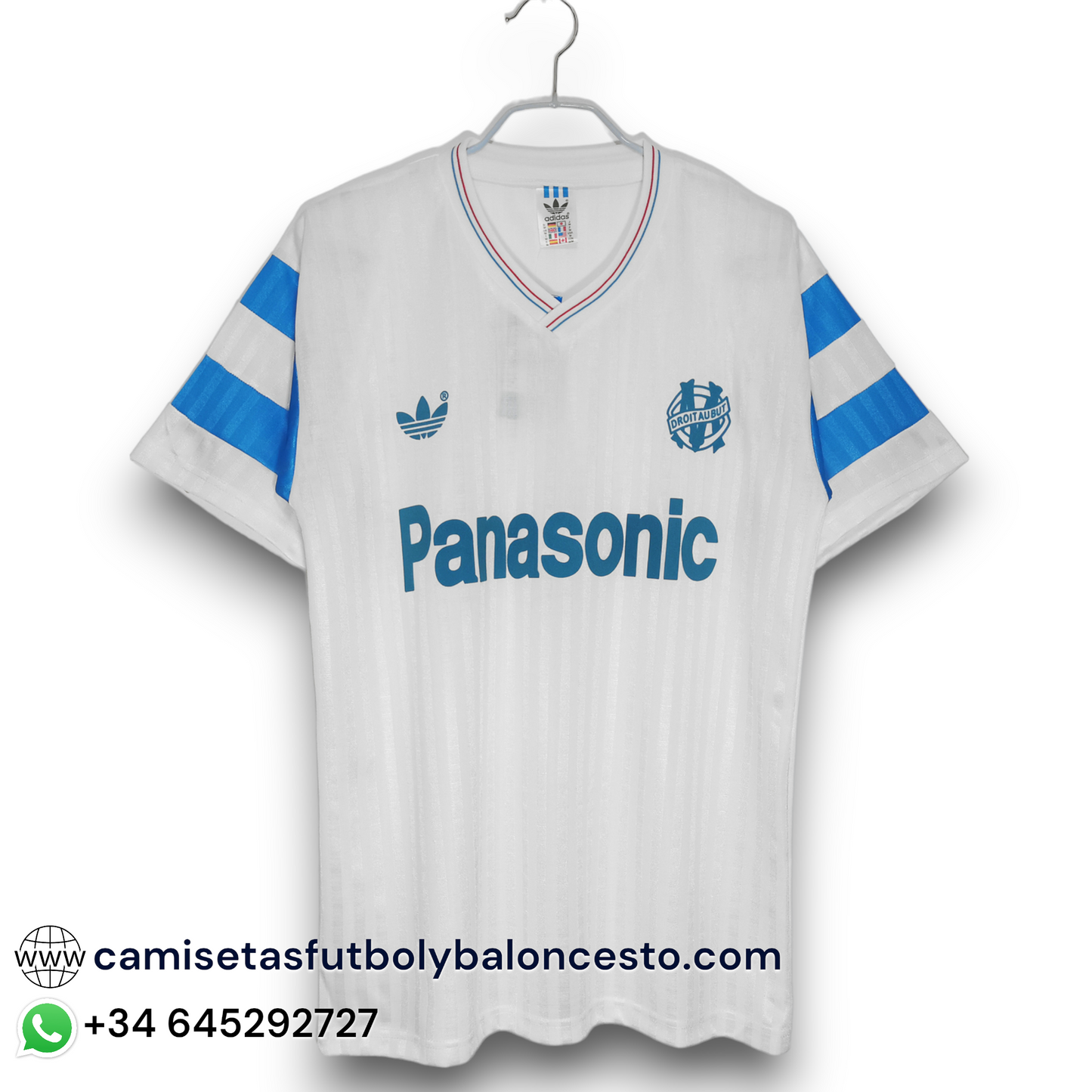 Camiseta Olympique de Marsella 1990-1991 Local